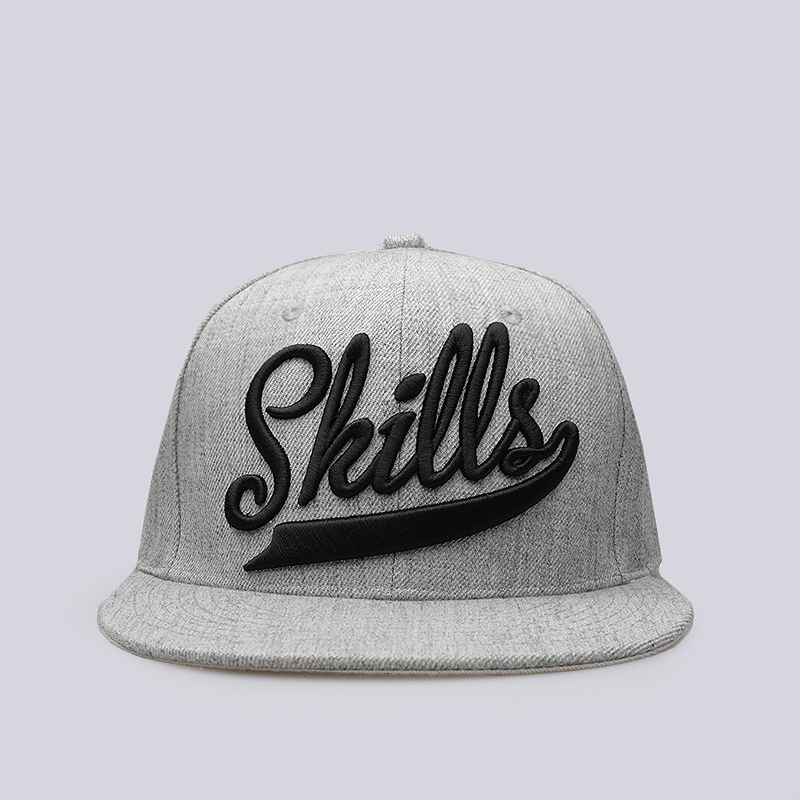  серая кепка Skills 1 Skills-01 grey mlng - цена, описание, фото 1